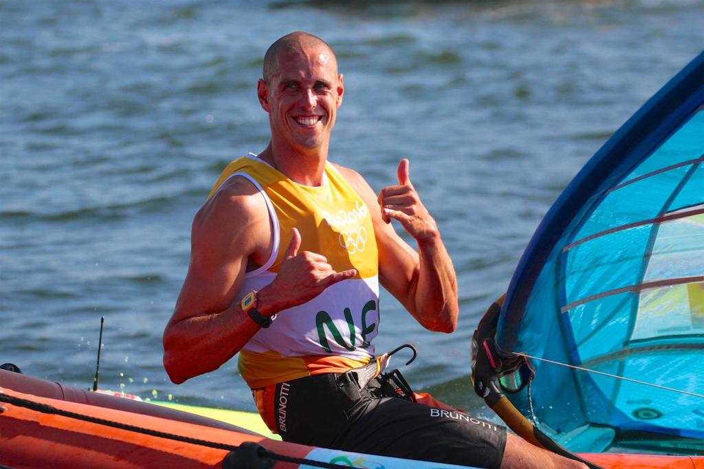 Day 7 - RS:X Mens August 14, 2016. Medal race. Dorian van Rijsselberghe (NED)  © Richard Gladwell www.photosport.co.nz